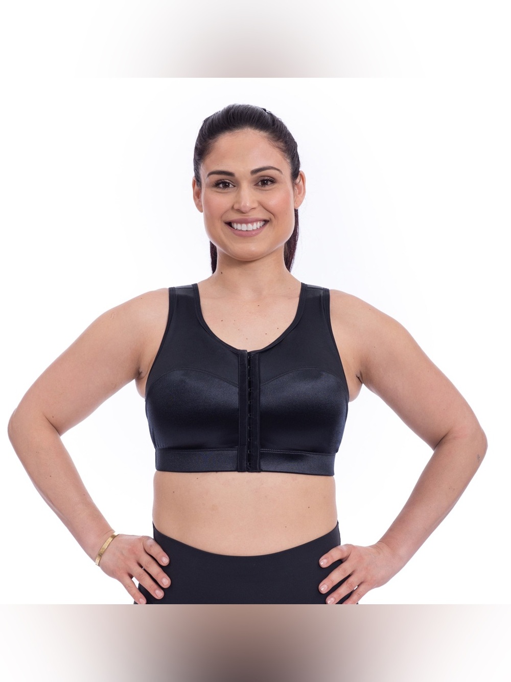 Enell High Impact Sports Bra Black Size 1 Extra Support EUC